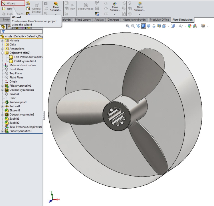 solidworks flow simulation propeller