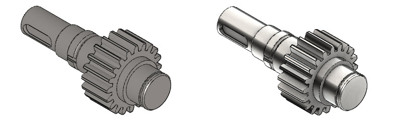 Okolní okluze a RealView dodávají modelům realistické zobrazení