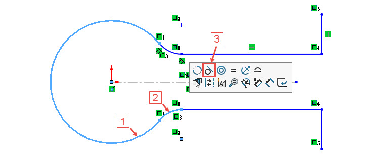 13-SolidWorks-postup-navod-modelovani-zavlacka-tazeni-po-krivce