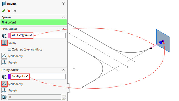 20-SolidWorks-postup-navod-modelovani-zavlacka-tazeni-po-krivce