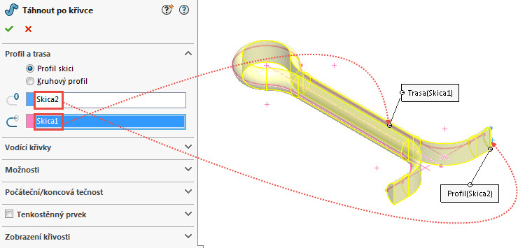 35-SolidWorks-postup-navod-modelovani-zavlacka-tazeni-po-krivce