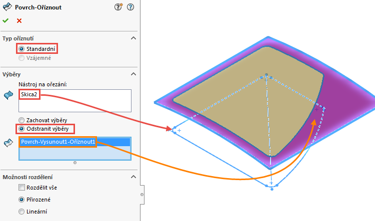 8-Ucebnice-SolidWorks-modelovani-ploch-priklad-14-2-postup-navod-tutorial