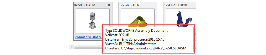 9-SOLIDWORKS-2018-uvitaci-okno-vitejte-naposledy-otevrene-soubory