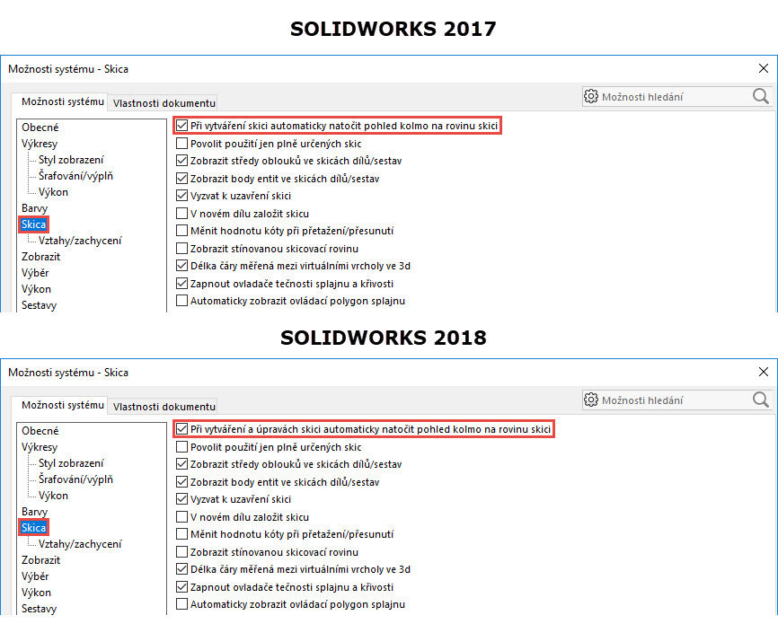 1-SolidWorks-2018-automaticky-pohled-na-rovinu-skici