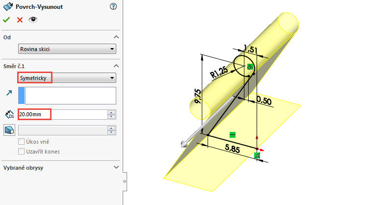 9-Mujsolidworks.cz-papirova-sponka-navod-tutorial-postup-plechovy-dil