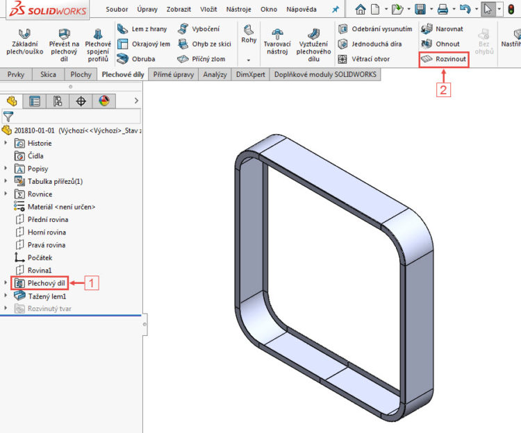 20-SolidWorks-postup-navod-modelani-vetrak-plechove-dily-skrin