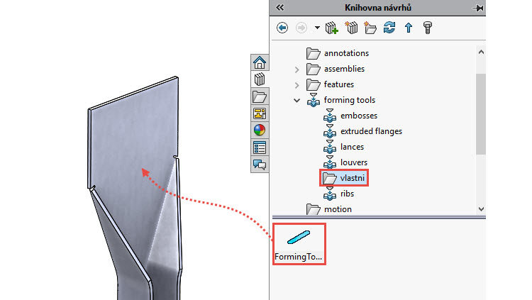 103-SolidWorks-postup-navod-modelani-vetrak-plechove-dily-vyztuha-skrine