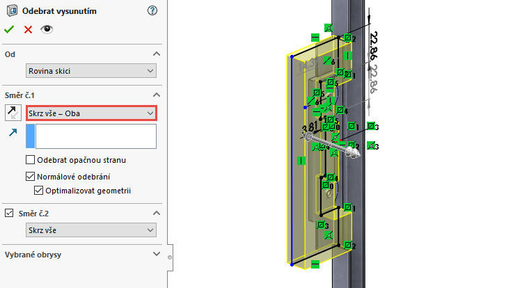 127-SolidWorks-postup-navod-modelani-vetrak-plechove-dily-vyztuha-skrine