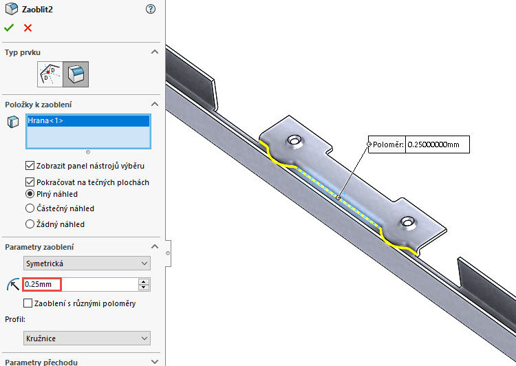 129-SolidWorks-postup-navod-modelani-vetrak-plechove-dily-vyztuha-skrine