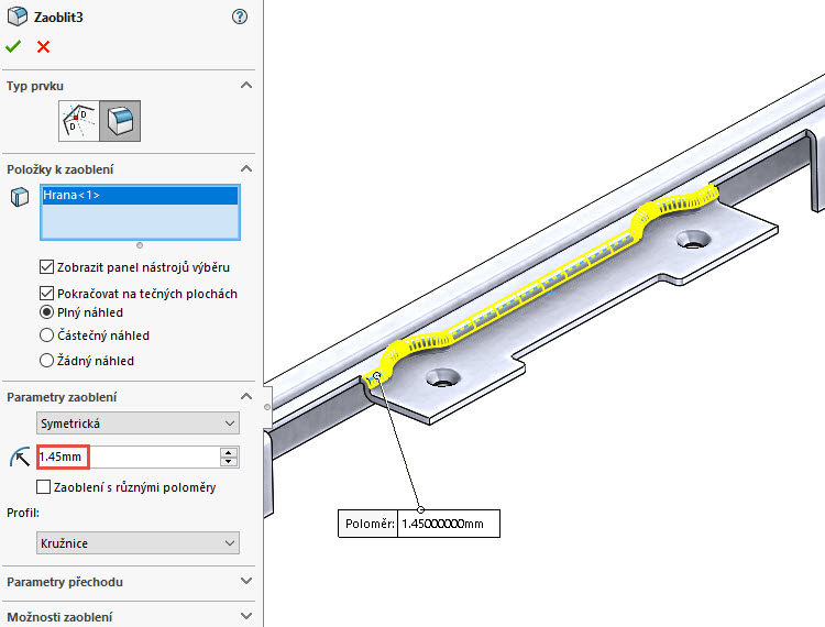 130-SolidWorks-postup-navod-modelani-vetrak-plechove-dily-vyztuha-skrine