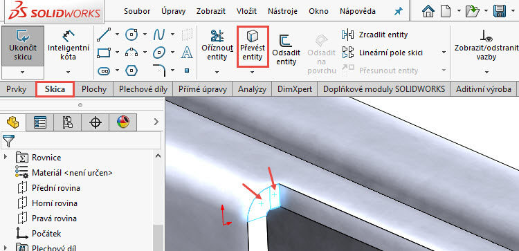 132-SolidWorks-postup-navod-modelani-vetrak-plechove-dily-vyztuha-skrine