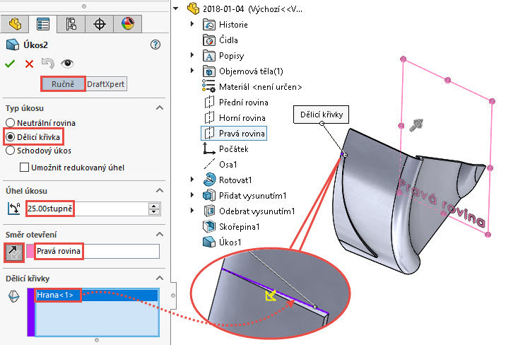 37-SolidWorks-postup-navod-modelani-vetrak-plechove-dily-lopatkove-kolo