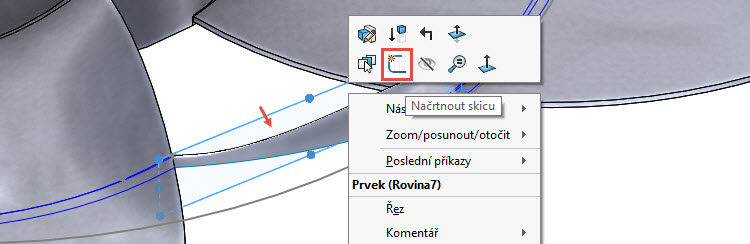 208-SolidWorks-postup-navod-modelani-vetrak-plechove-dily-lopatkove-kolo