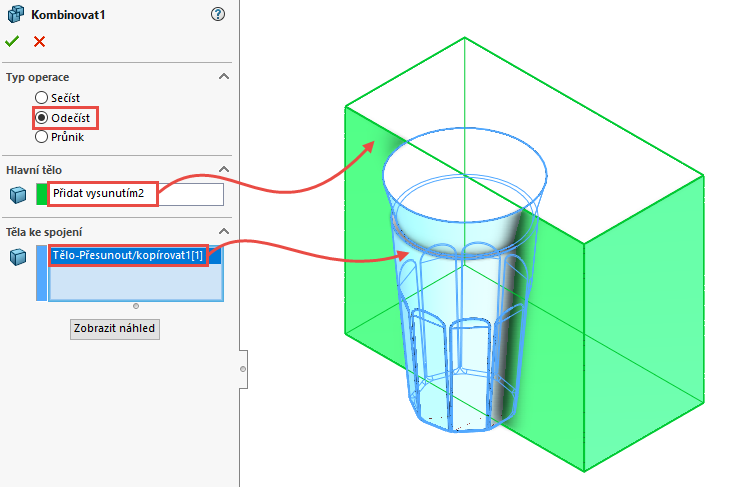 92-SOLIDWORKS-mold-forma-formovani-postup-modelovani-sklenice