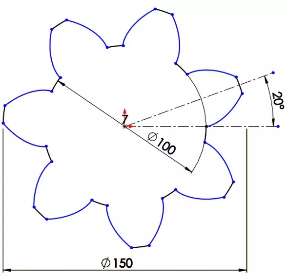 12-evolventa-SolidWorks-ozubeni-parametricka-rovnice-křivka