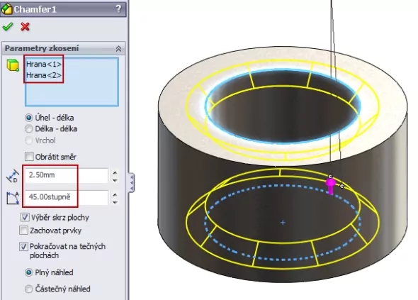 7-SolidWorks-nut-matice-návod-tutorial-postup