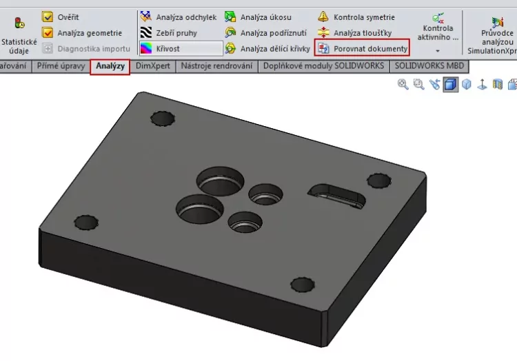 1-SolidWorks-Utilities-Porovnat-nastroj-navod