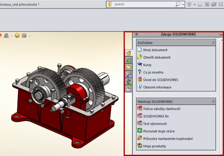 1-podokno-uloh-zobrazit-skryt-SolidWorks-napoveda