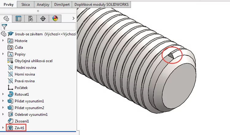 10-SolidWorks-2016-prvek-zavit-nova-funkce-jak-vymodelovat-zavit