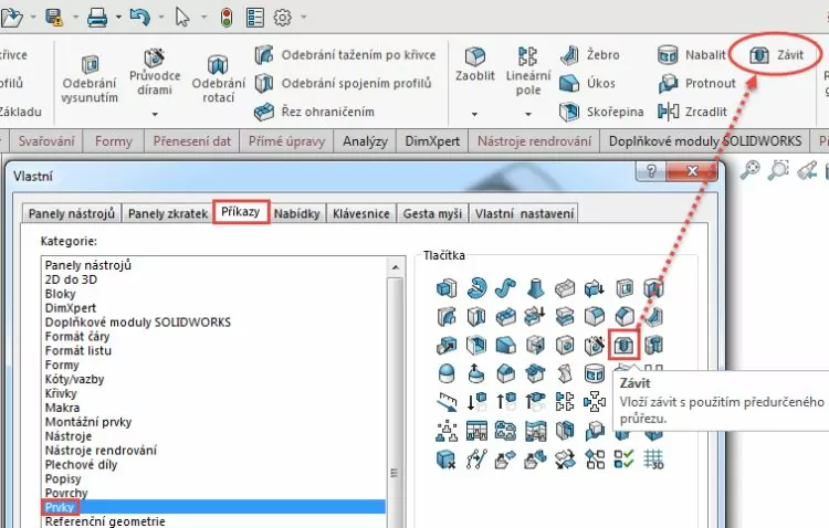 5-SolidWorks-2016-prvek-zavit-nova-funkce-jak-vymodelovat-zavit