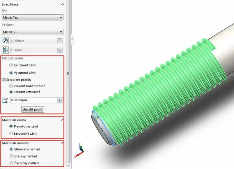 7-SolidWorks-2016-prvek-zavit-nova-funkce-jak-vymodelovat-zavit