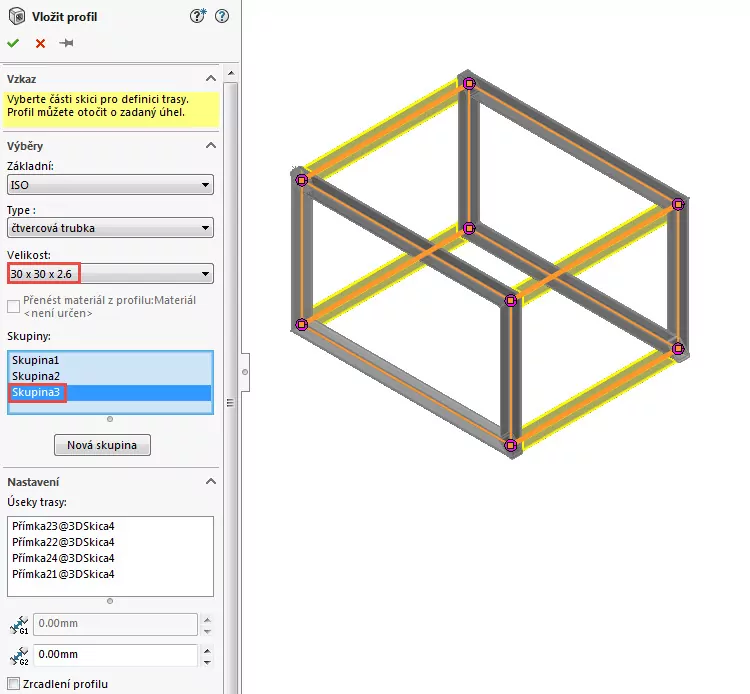 13-SolidWorks-svarovani-weldments-prevod-objemu-na-krivky