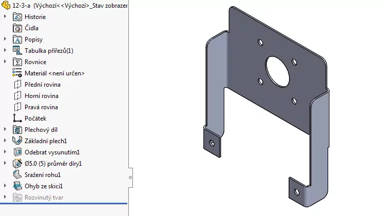 29-SolidWorks-plechove-dily-cviceni-ohyb-ze-skici-priklad-cviceni-12.3-konstrukce-postup-navod-tutorial-krok-za-krokem