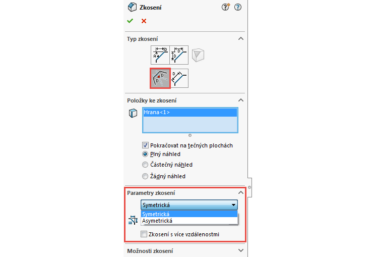 2-SolidWorks-2017-prvek-Zkosit-Plocha-Plocha-Odsadit-Plochu