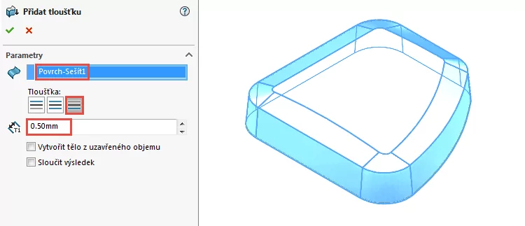 27-0-Ucebnice-SolidWorks-modelovani-ploch-priklad-14-2-postup-navod-tutorial