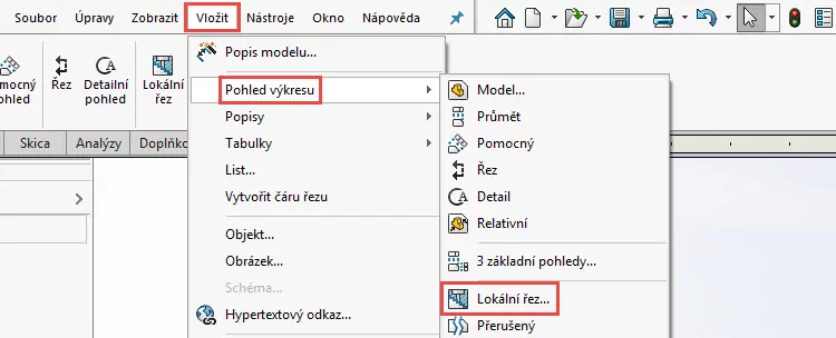 2-SOLIDWORKS-2018-lokalni-rez-mistni-rez-vykres-novinky