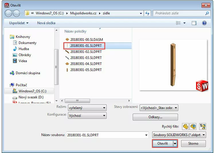 11-Mujsolidworks-sestava-zidle-postup-tutorial-navod