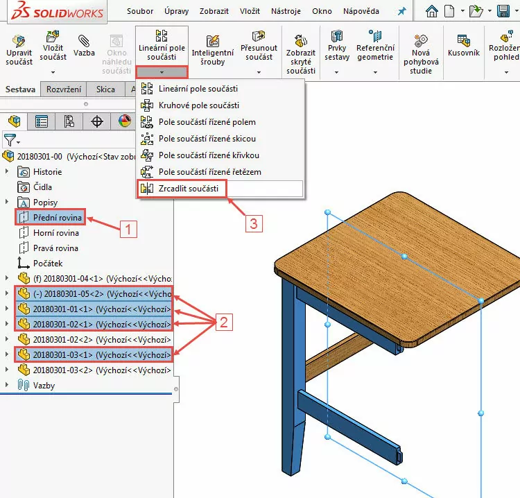 27-Mujsolidworks-sestava-zidle-postup-tutorial-navod