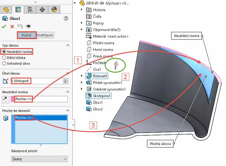 38-SolidWorks-postup-navod-modelani-vetrak-plechove-dily-lopatkove-kolo